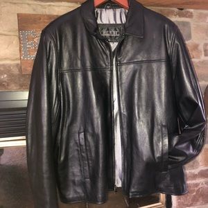 Men’s Leather Coat size XXL Collezione Armani Lamb